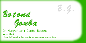 botond gomba business card